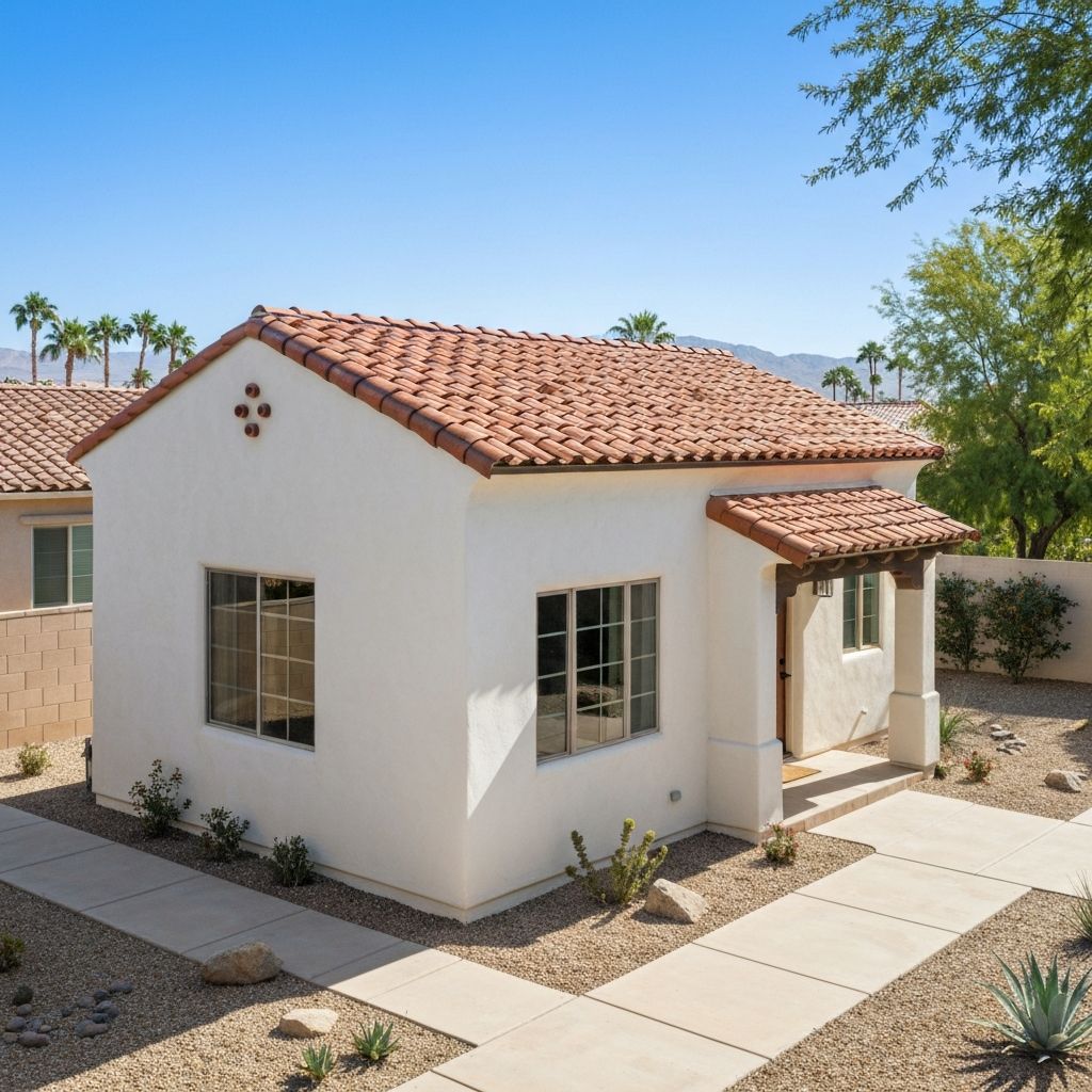 Floorplan 2 exterior - 504 sq ft Spanish Colonial ADU
